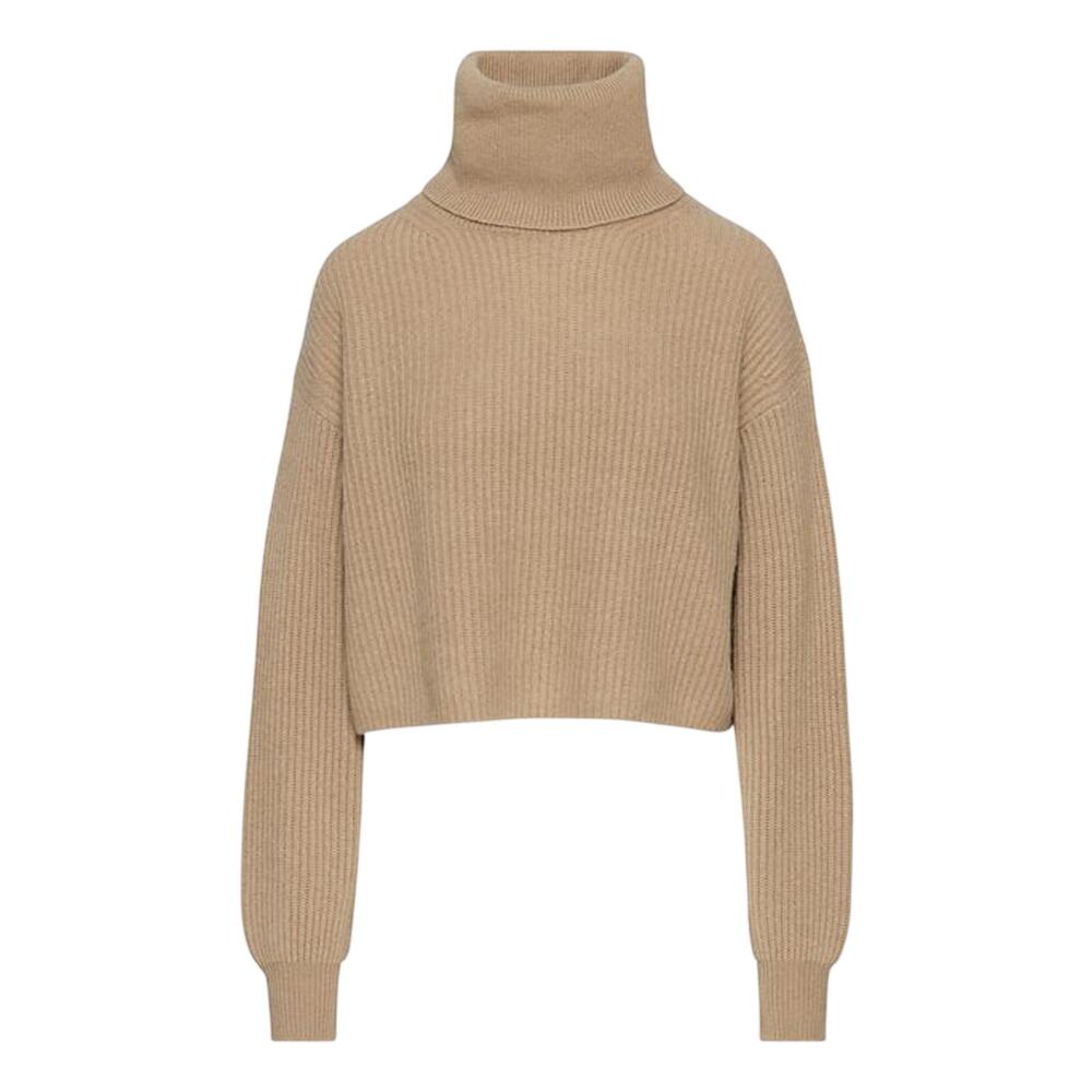 Babaton Ribbed Gold Camel Guell Turtleneck Sweater Size XS